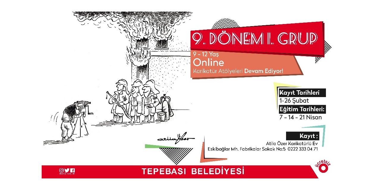 Online Karikatür Atölyeleri için kayıtlar devam ediyor