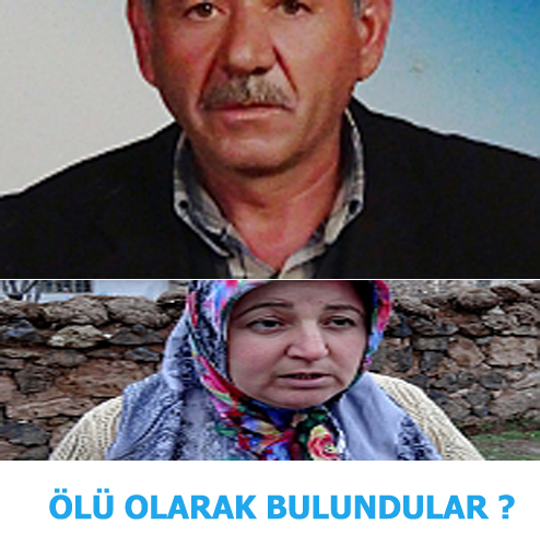 Kayıp Yaşlı Çift ölü bulundu