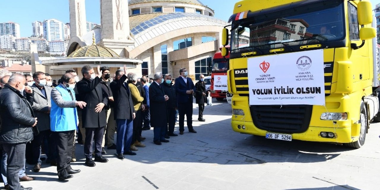 İdlip ve Azez’deki ihtiyaç sahiplerine bir yardım da Mamak’tan