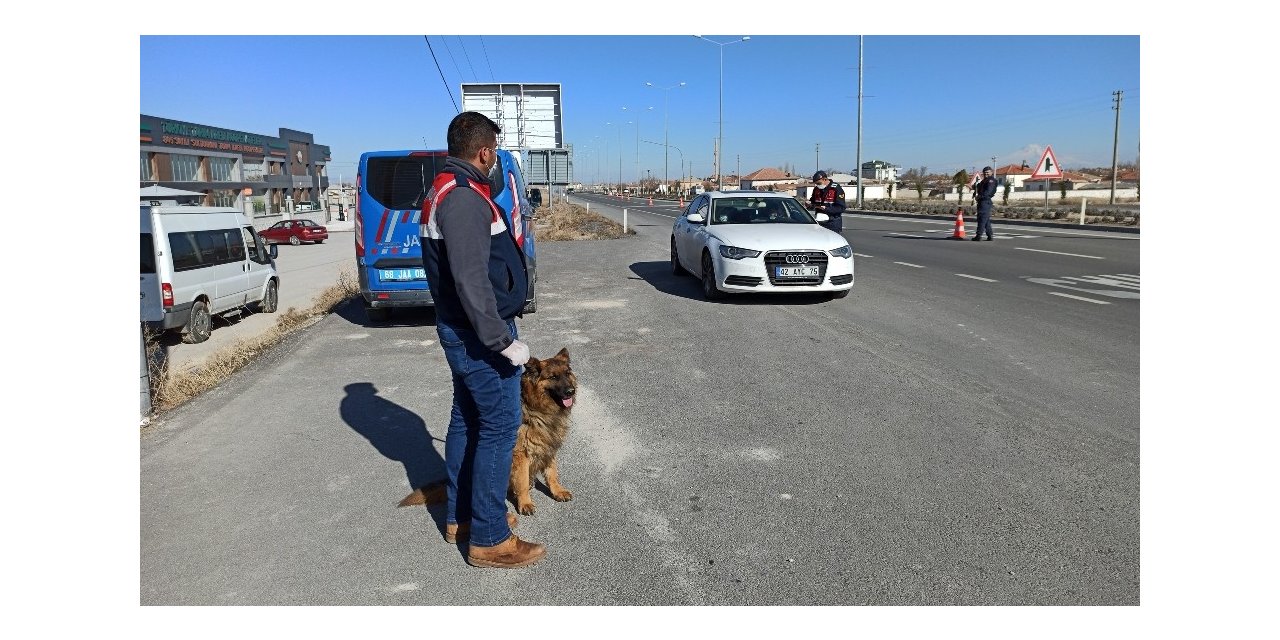 Aksaray jandarması detektör Sala ile uygulamada