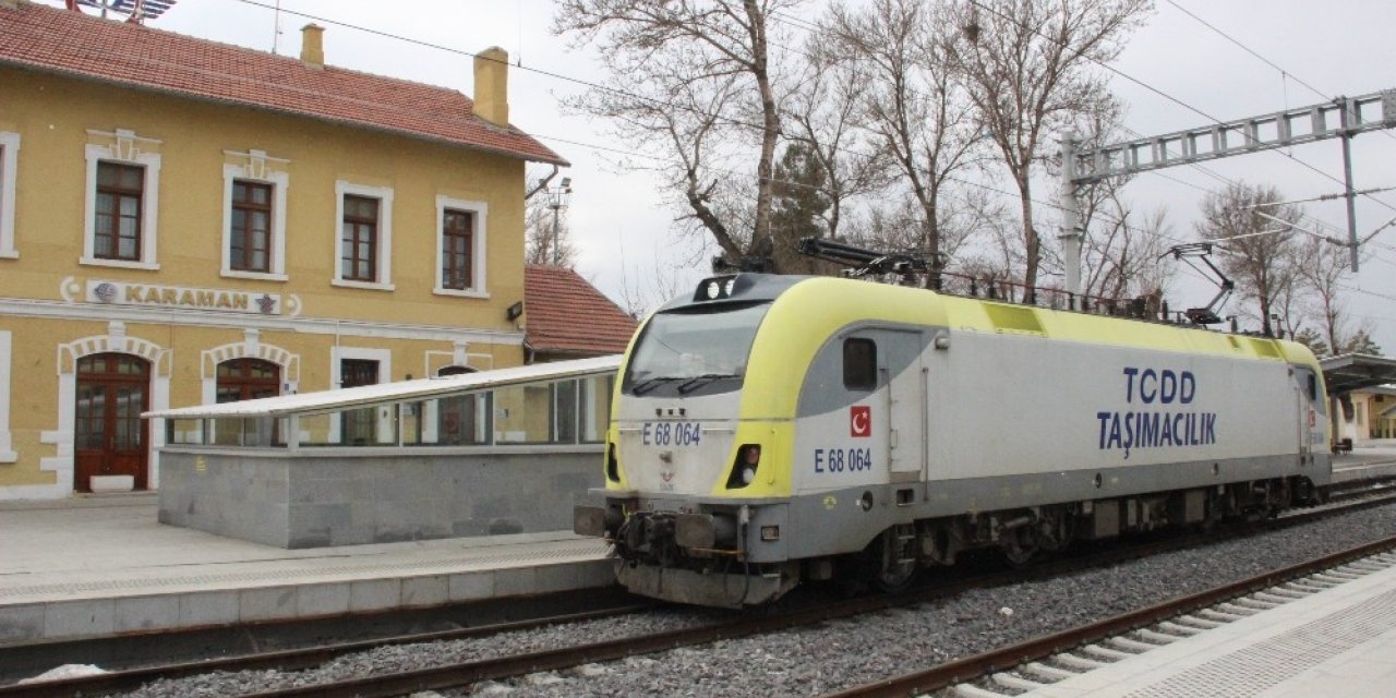 Konya-Karaman Yüksek Hızlı Tren Hattında test sürüşleri devam ediyor