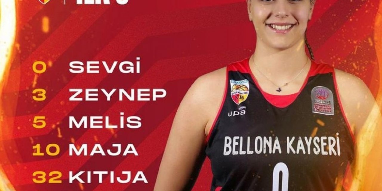 Bellona Kayseri Basketbol’da 6 oyuncu çift haneli sayılara ulaştı