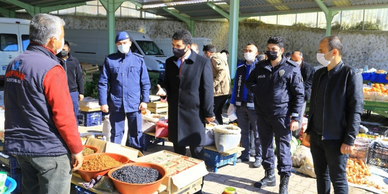 Hadim’de korona virüs tedbirleri denetlendi