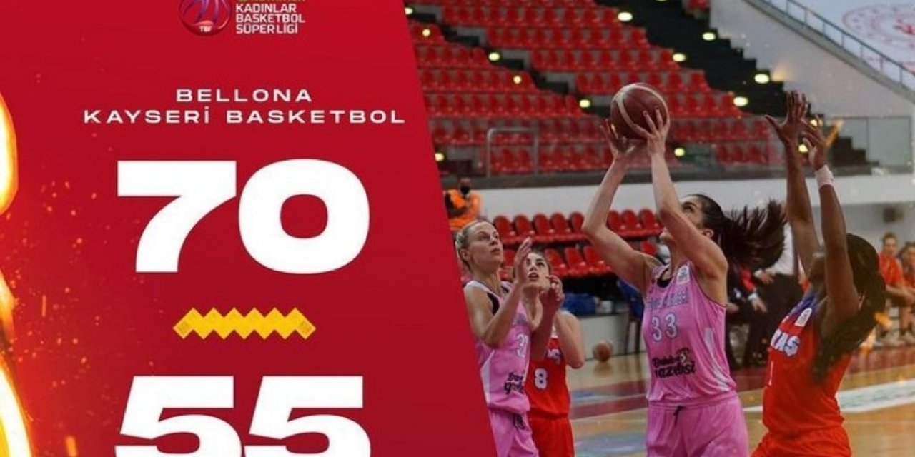 Bellona Kayseri Basketbol’da 5 oyuncu çift haneli sayılara ulaştı