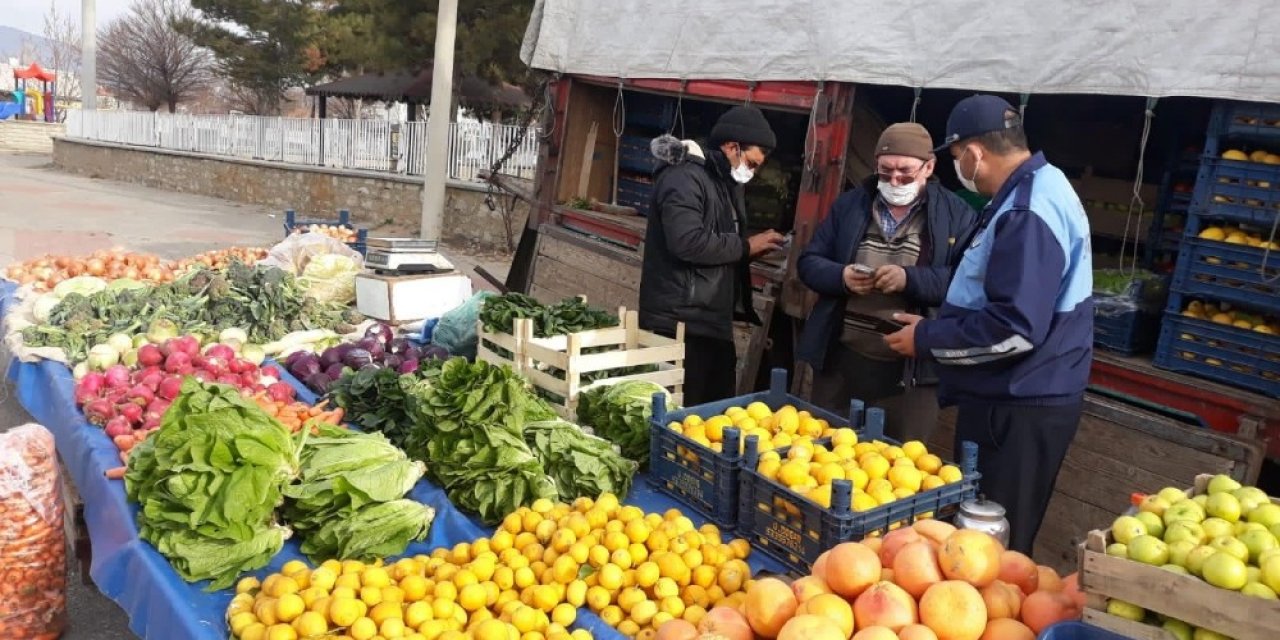 Hüyük’te Covid-19 denetimleri