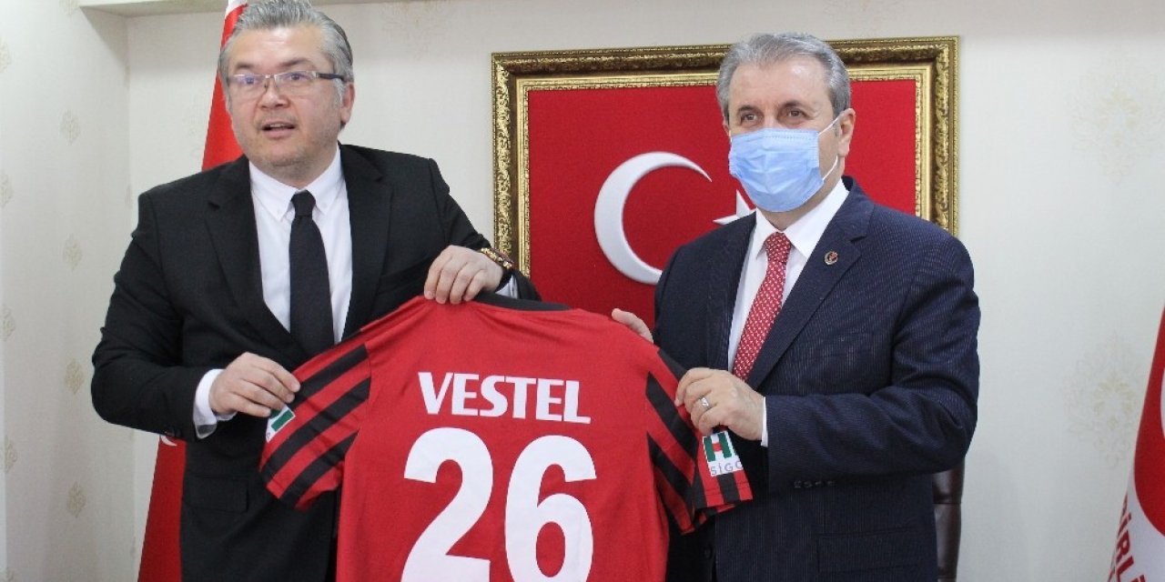 BBP Lideri Destici, Eskişehirspor yönetimini ağırladı