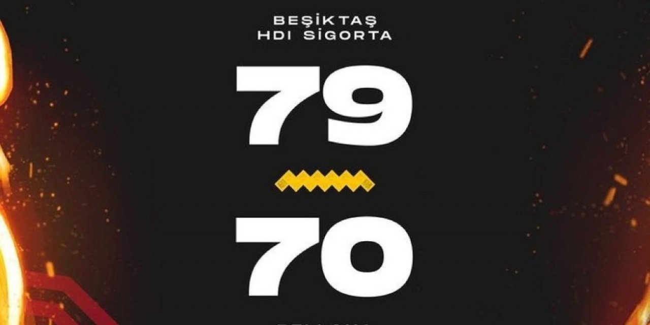 Beşiktaş HDI Sigorta:79 - Bellona Kayseri Basketbol: 70