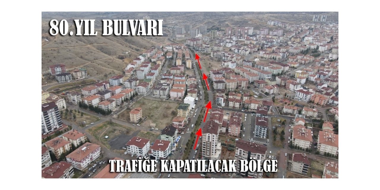 80.yıl bulvarında altyapı ve sıcak asfalt çalışmaları başlıyor