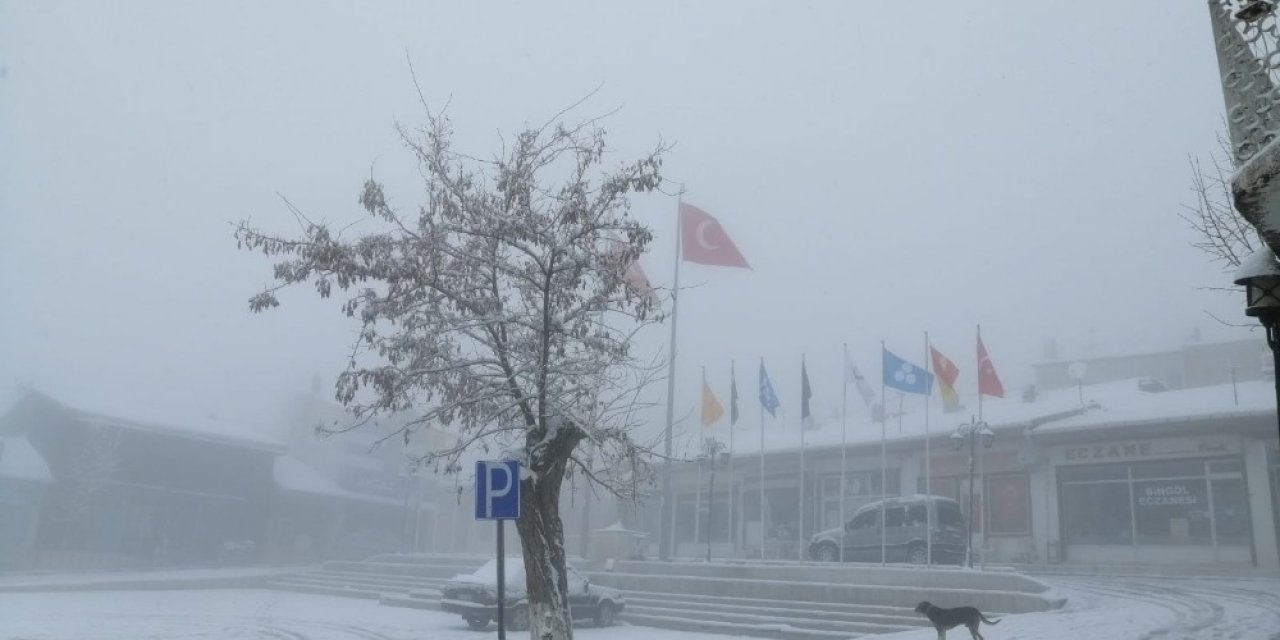 Mihalıççık’ta kar şaşkınlığı