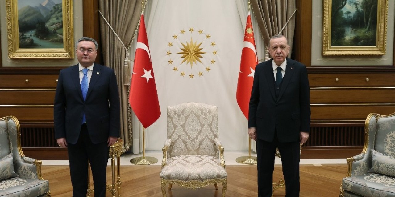 Cumhurbaşkanı Erdoğan, Kazakistan Başbakan Yardımcısı Tileuberdi’yi kabul etti