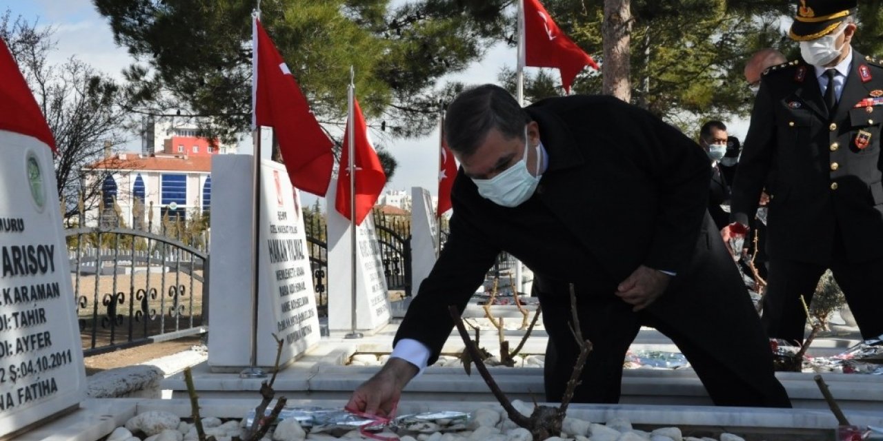 Karaman’da Şehitleri Anma Günü ve Çanakkale Zaferi’nin 106. yıldönümü etkinlikleri