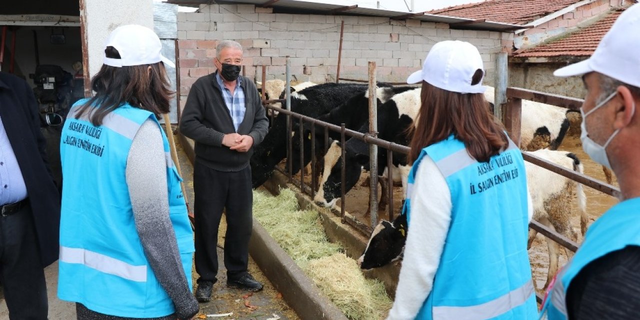 Kırmızı kategorideki Aksaray’da ziraatçılar köylerde denetim yapıyor