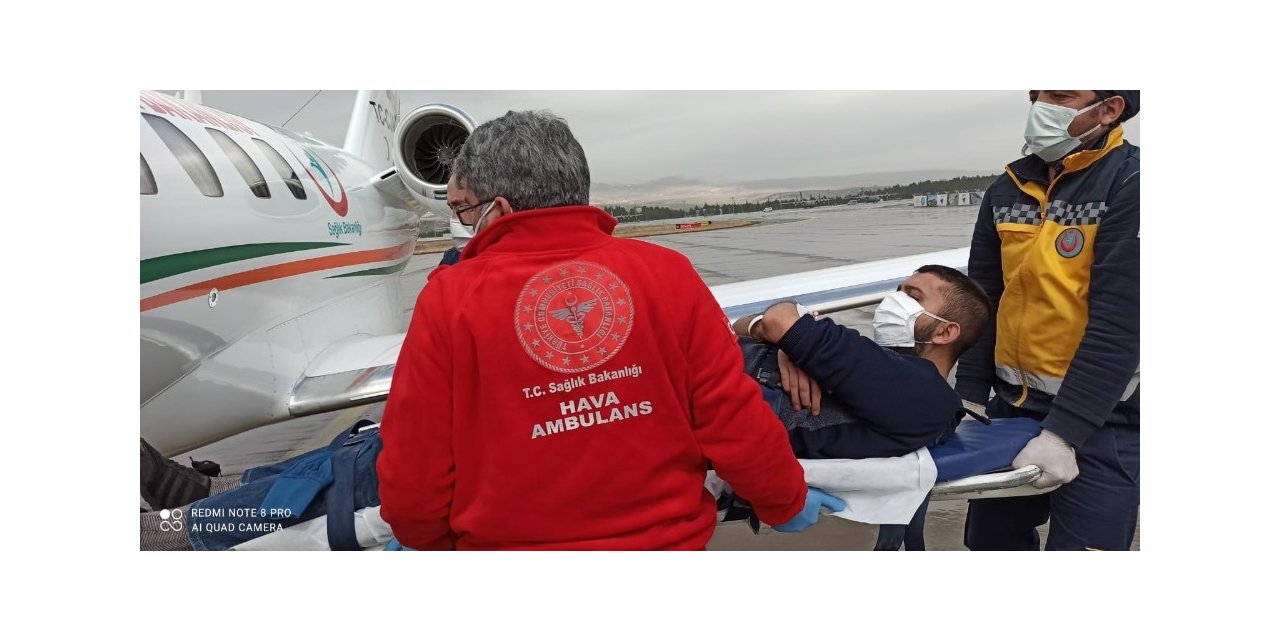 Uçak ambulans Hızır gibi yetişti