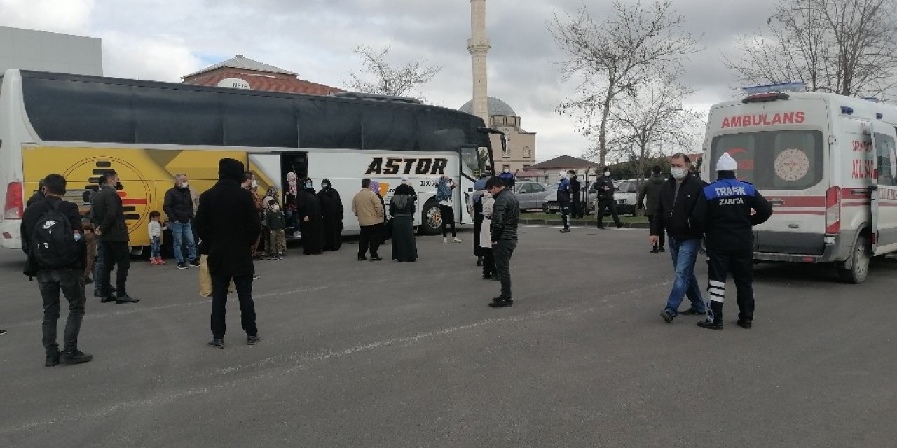 Aksaray’da yolcu otobüsünde korona alarmı