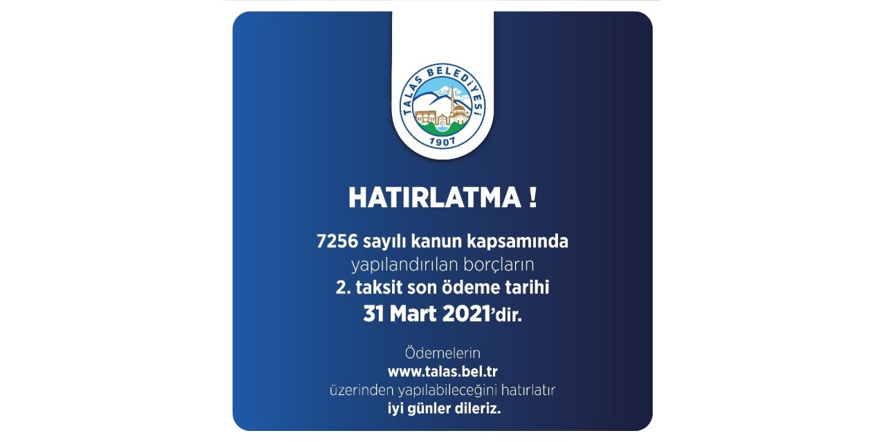 Yapılandırma 2. taksitte son günler