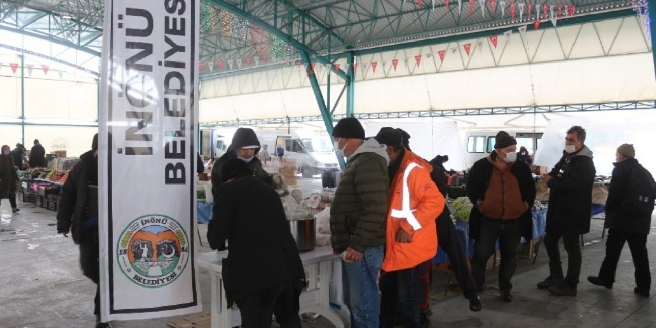 İnönü Belediyesi esnafın içini ısıtıyor