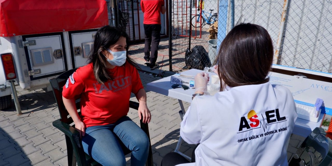 AKUT gönüllülerine sağlık taraması yapıldı