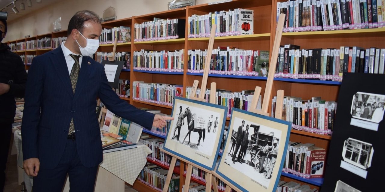 Kütüphane Haftası nedeniyle kitap sergisi açıldı