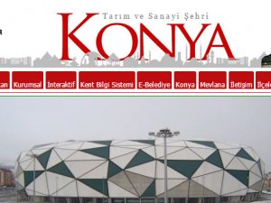 Konya Büyükşehirin web sitesi zirvede