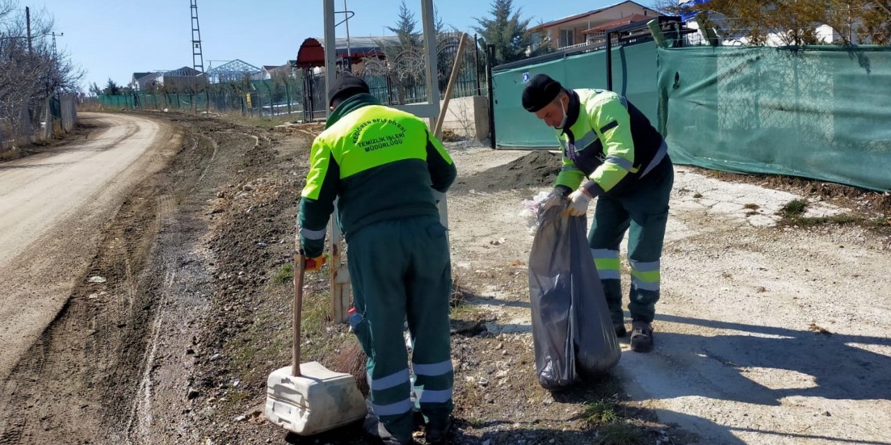 Keçiören’de dağ taş temizlendi