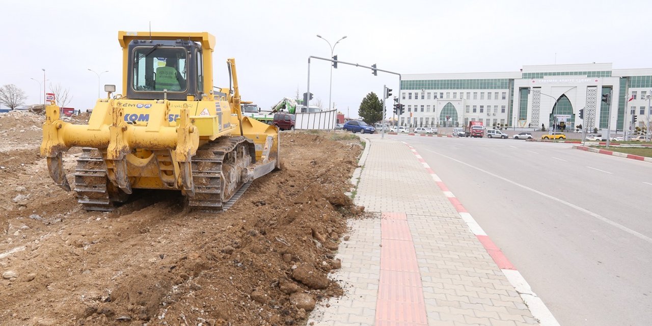 Karaman’da kavşak düzenlemesi