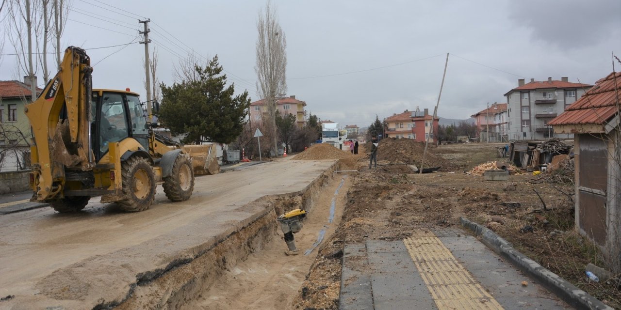 Akyurt’ta içme suyu hattı yapımına başlandı