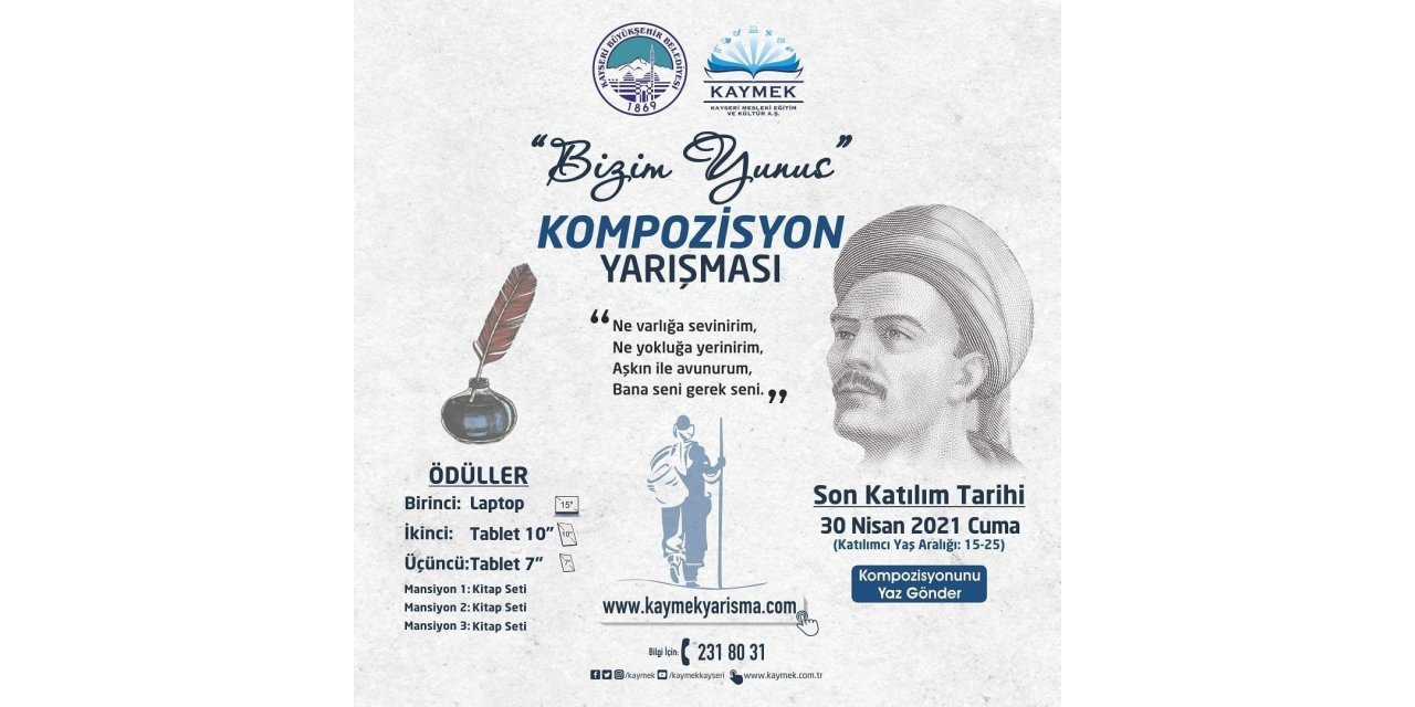 Büyükşehir’den ’Bizim Yunus’ adlı kompozisyon yarışması