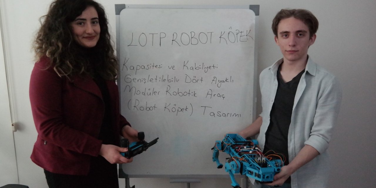 Lise öğrencisi geliştirdiği robot köpek ile TÜBİTAK yarışmasında Türkiye finalisti oldu