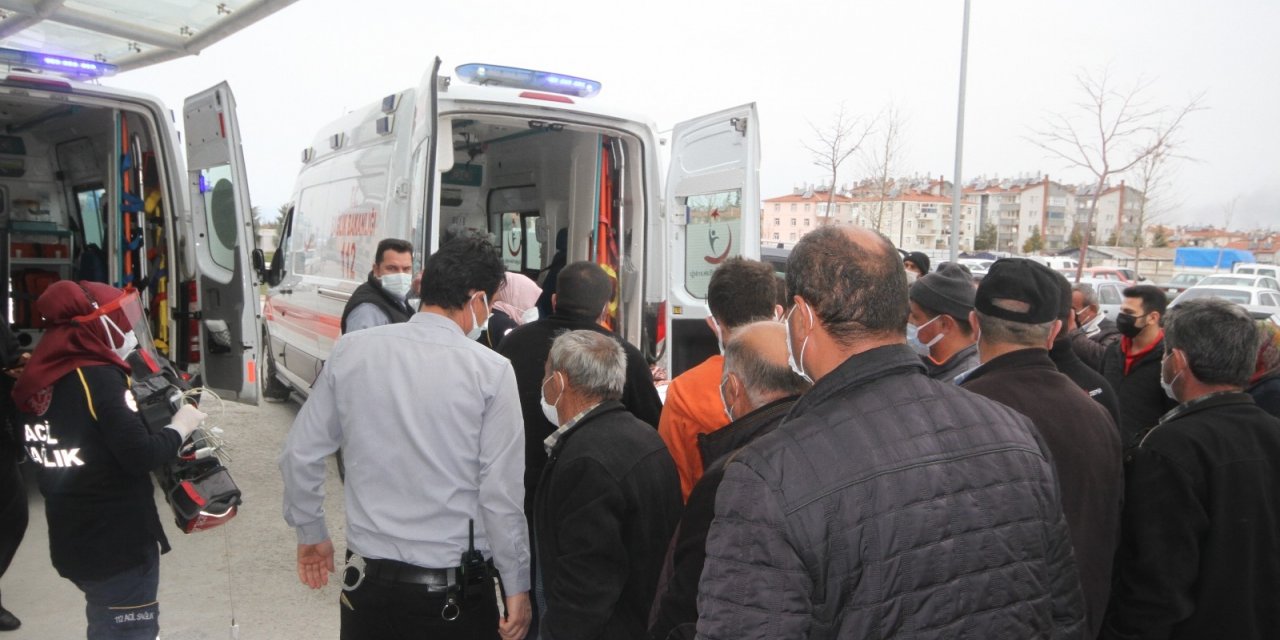 Sobadan sızan gazdan zehirlenen çift hastaneye kaldırıldı