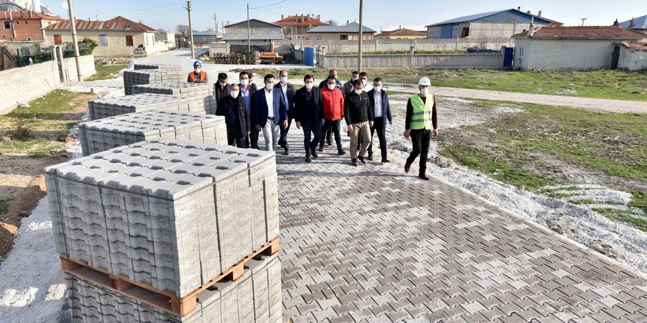 Karatay’da bu yılki kilit parke taş hedefi 1 milyon metrekare