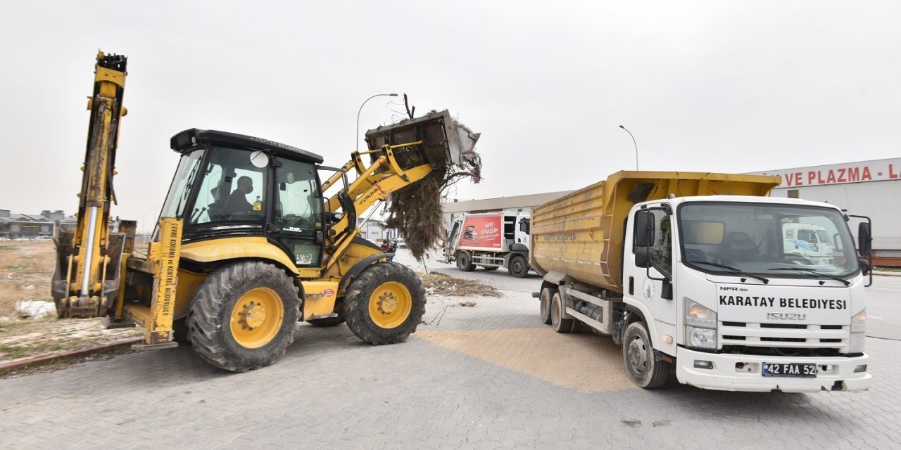 Karatay’daki sanayi sitelerinde temizlik çalışmaları başlatıldı