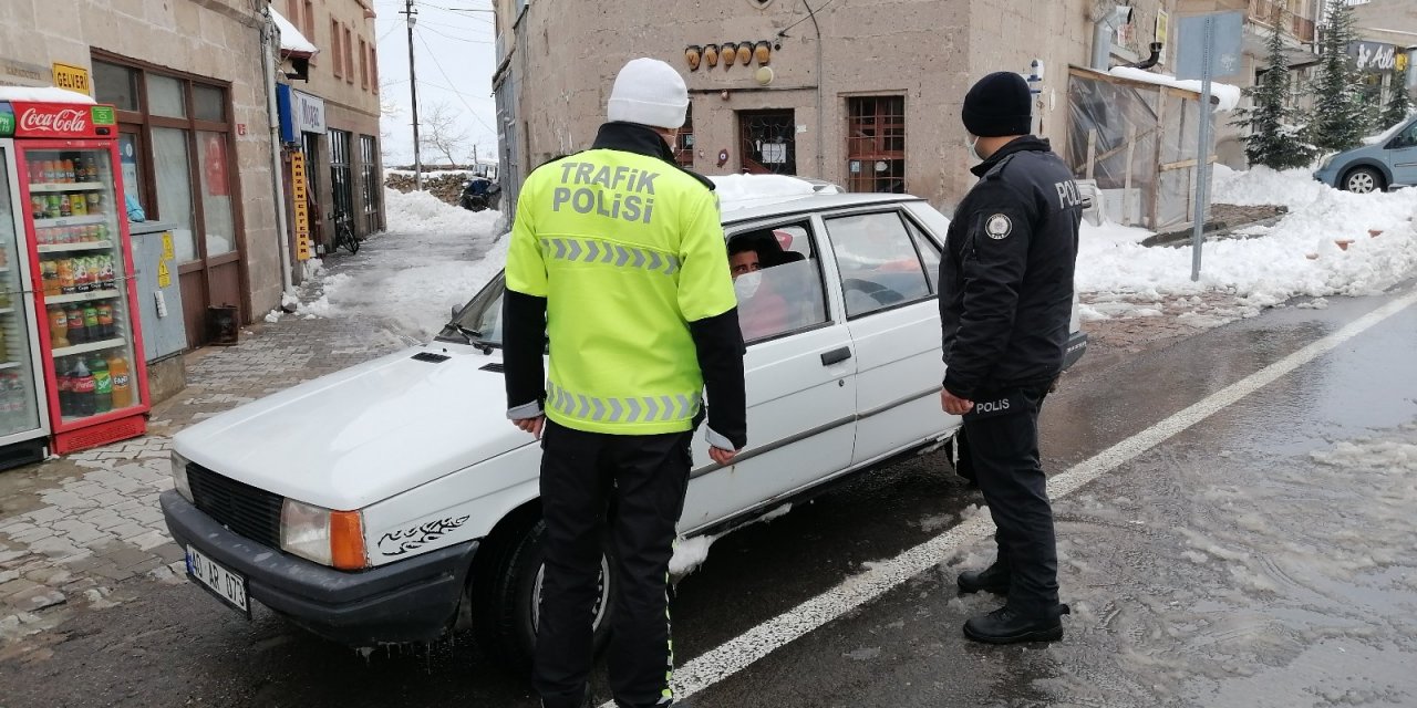 Güzelyurt ilçesinde polis ihlale izin vermiyor