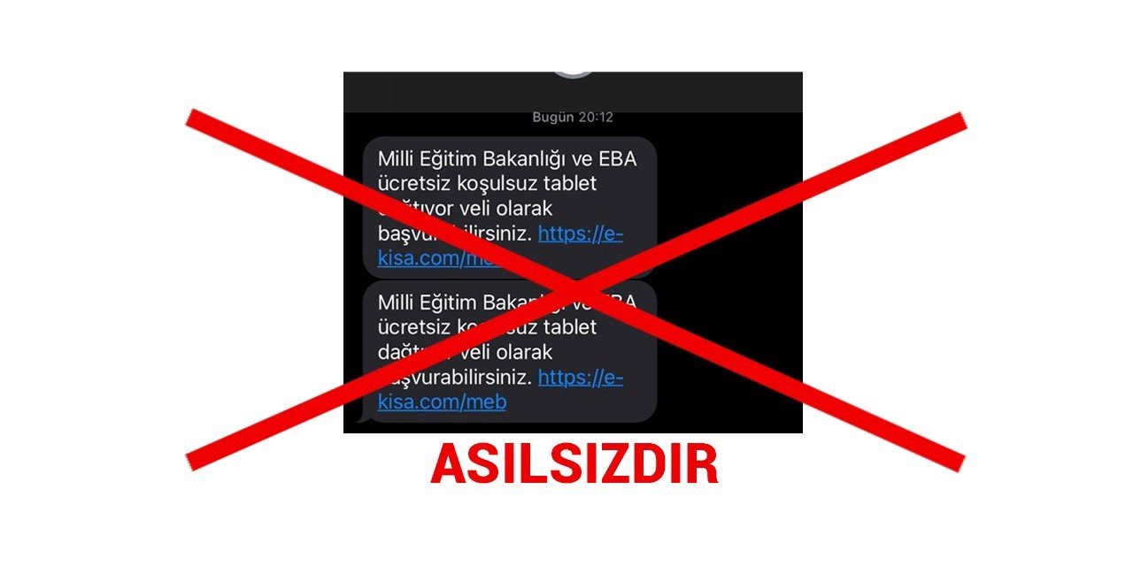 Milli Eğitim Bakanlığından ’sahte mesaj’ uyarısı