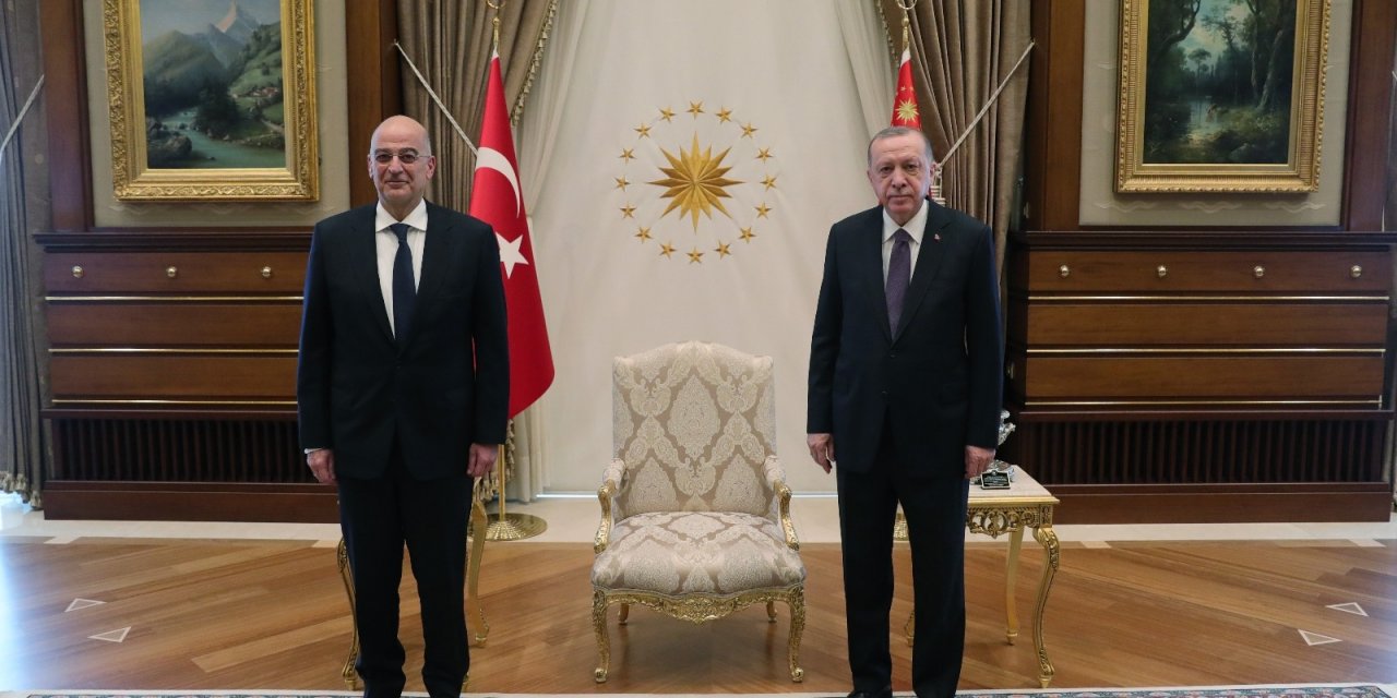 Cumhurbaşkanı Erdoğan, Yunanistan Dışişleri Bakanı Dendias’ı kabul etti