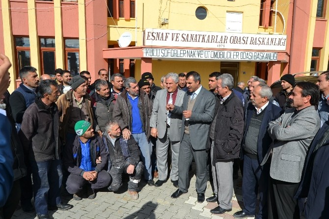 Kulu'da Araç Muayene İstasyonu Protestosu