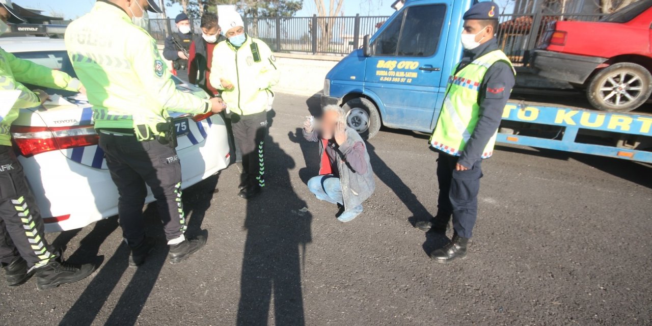 Konya’da 6. kez alkollü yakalanan sürücü 6,72 promilli çıktı