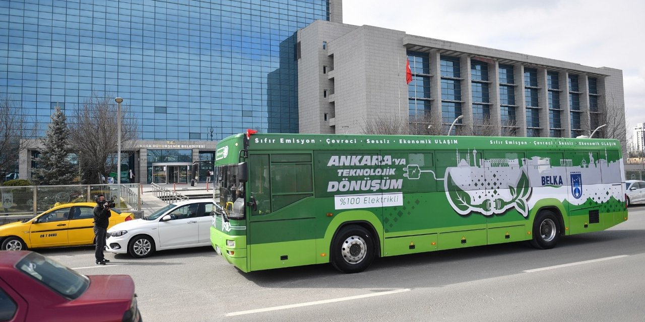 Ankara’da 23 EGO otobüsünün elektrikli otobüse dönüştürülmesi için hazırlıklar başladı