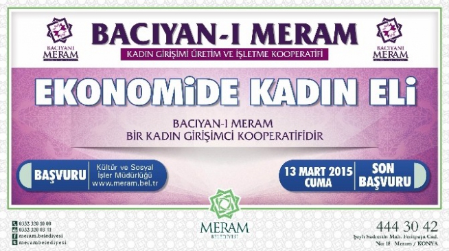 “Bacıyan-ı Meram” Girişimcilik Kooperatifi Kuruldu