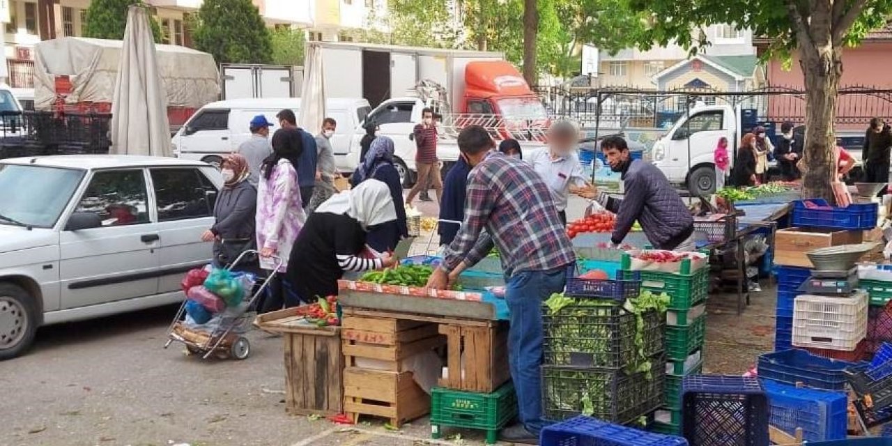 Müşteriye yarım kilo biber vermeyen pazarcıya zabıtadan uyarı