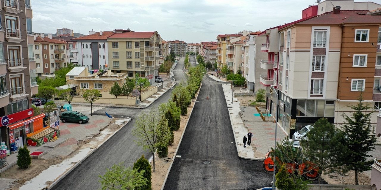 Göktürk Caddesindeki sıcak asfalt çalışması tamamlandı