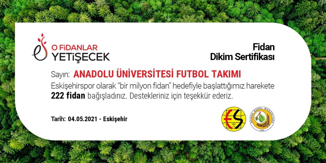 Eskişehirspor’a Anadolu Üniversitesinin desteği devam ediyor