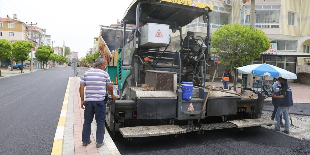 Karaman Belediyesinden asfalt çalışmaları