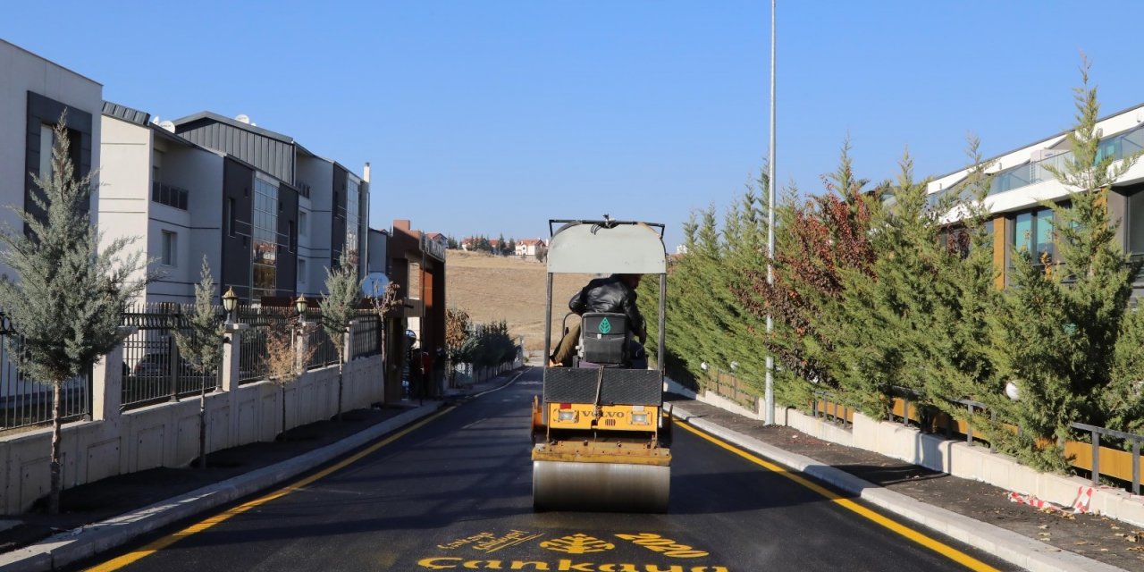 Çankaya Belediyesi asfalt sezonunu başlattı