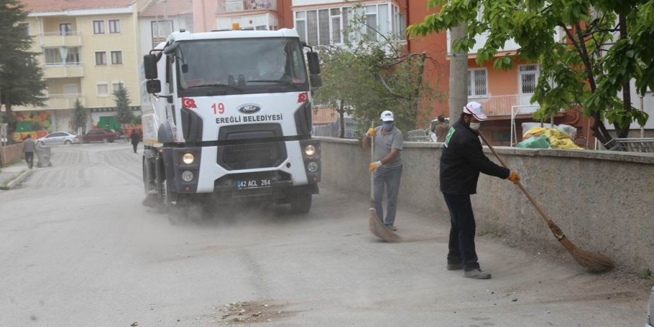 Ereğli Belediyesinden bayram temizliği