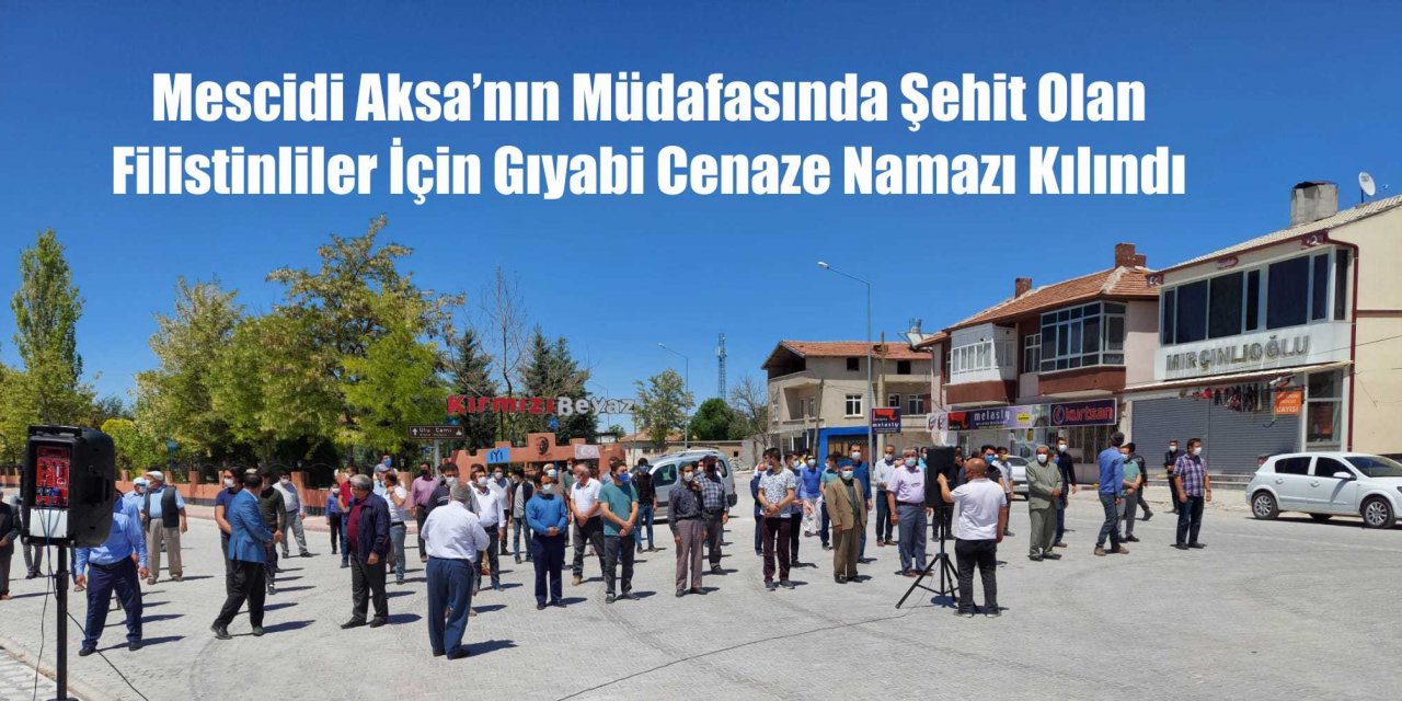 Mescidi Aksa Müdafasında Şehit Olanlar İçin Gıyabi Cenaze Namazı Kılındı