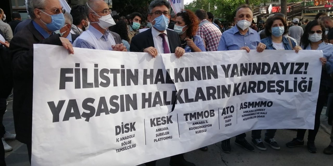 Başkent’te İsrail’in zulmüne karşı tepkiler devam ediyor