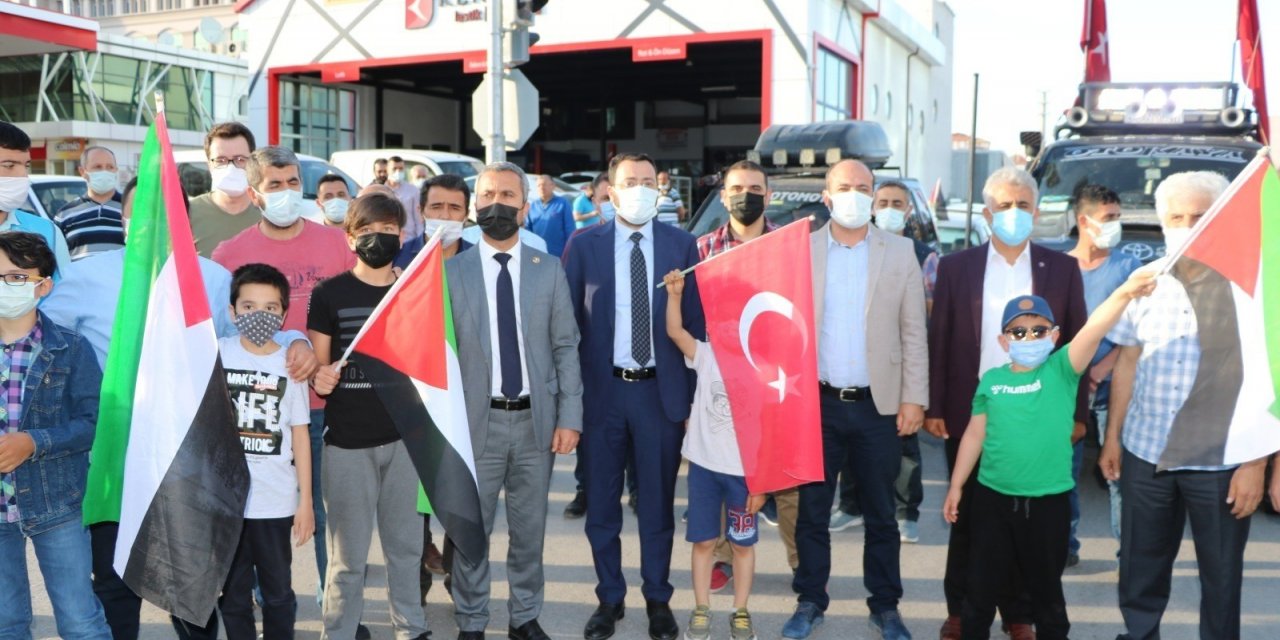 Niğde’de Kudüs’e destek konvoyu