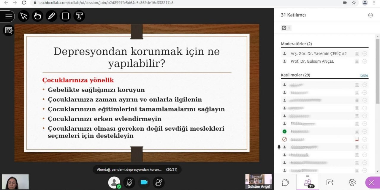 Altındağlı kadınlara ’Pandemi sürecinde depresyondan nasıl korunabiliriz?’ semineri