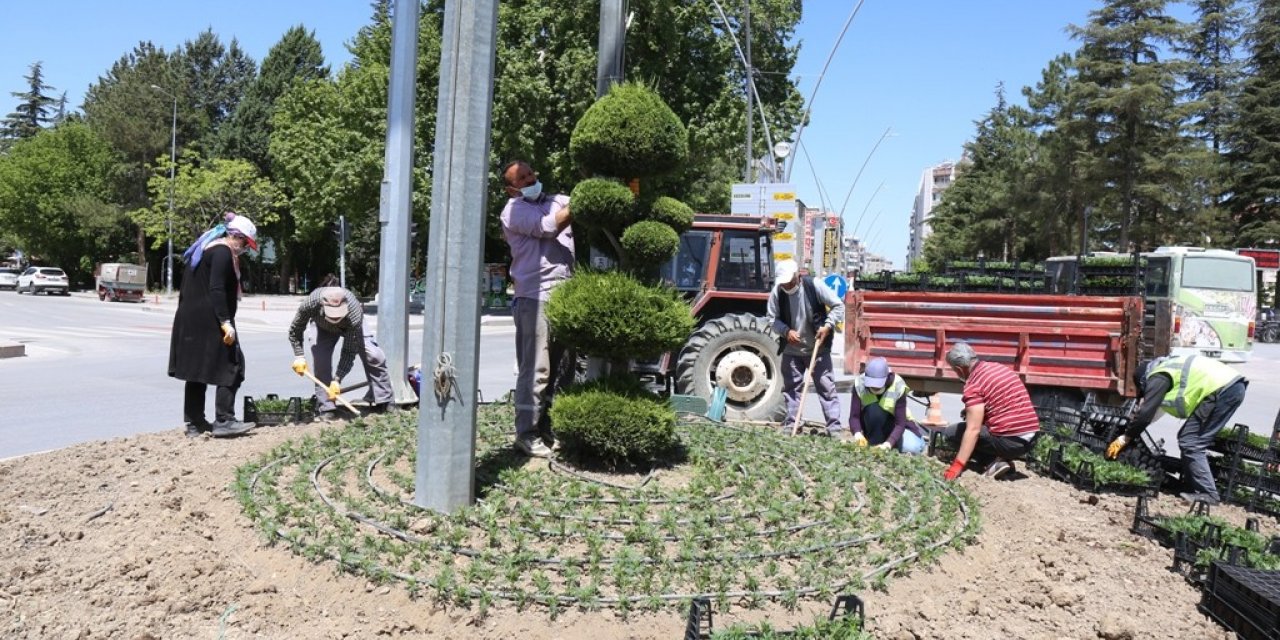 Ereğli Belediyesinden çiçeklendirme çalışmaları