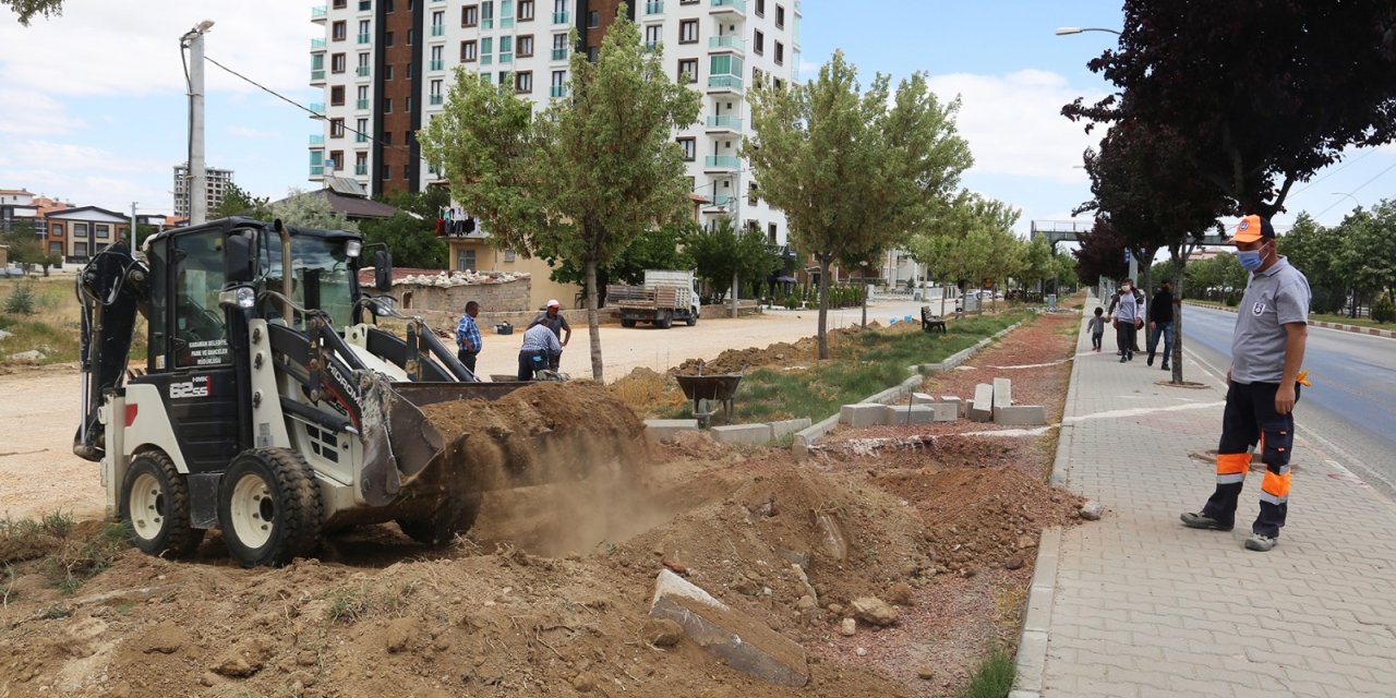 Karaman Belediyesinden asfalt ve çevre düzenlemesi